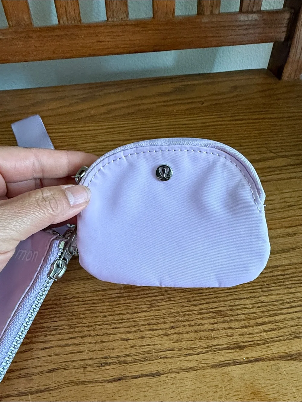 lululemon white Dual Pouch Wristlet Tag